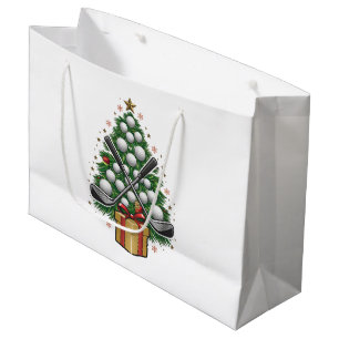 Grand Sac Cadeau Matériel de golf Christmas Tree Golf