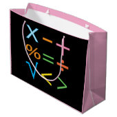 Grand Sac Cadeau Mathématiques mathématiques symbole mathématiques  (Dos Angle)