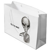 Grand Sac Cadeau Mauvais Alien, Tu es le prochain ! (Dos Angle)
