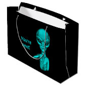 Grand Sac Cadeau Mauvais Alien, Tu es le prochain ! (Dos Angle)