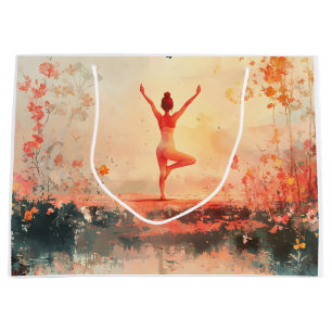 Grand Sac Cadeau Méditation sereine au lever du soleil (7)