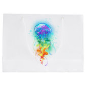 Grand Sac Cadeau Méduse arc-en-ciel (Dos)