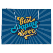 Grand Sac Cadeau Meilleure Fête des pères de Papaw Ever (Dos)