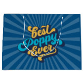 Grand Sac Cadeau Meilleure Fête des pères de Poppy Ever (Devant)