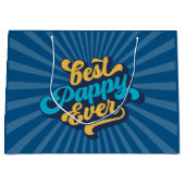 Grand Sac Cadeau Meilleure Fête des pères Pappy Ever (Devant)