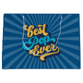 Grand Sac Cadeau Meilleure Fête des pères pop jamais (Devant)