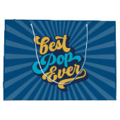 Grand Sac Cadeau Meilleure Fête des pères pop jamais (Dos)