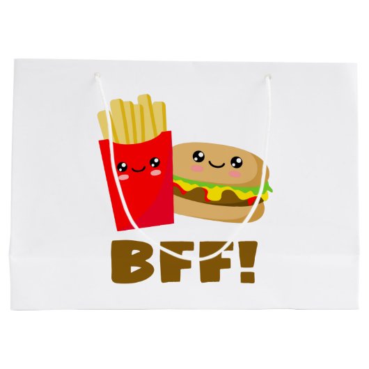 Grand Sac Cadeau Meilleurs amis pour toujours (Dos)