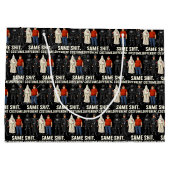 Grand Sac Cadeau Même Costume Différent (Dos)