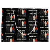 Grand Sac Cadeau Même Différent Costume (Dos)