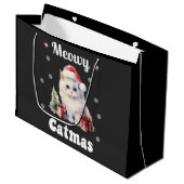 Grand Sac Cadeau Meowy Catmas (Devant Angle)