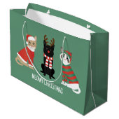 Grand Sac Cadeau Meowy Christmas Cats (Dos Angle)
