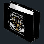 Grand Sac Cadeau Meowzel Tov Drôle Chanukah Hanoukka Douleur moche<br><div class="desc">Meowzel Tov Drôle Chanukah Hanoukka Douleur moche</div>