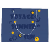 Grand Sac Cadeau Mer, Voyage, été, soleil (Dos)