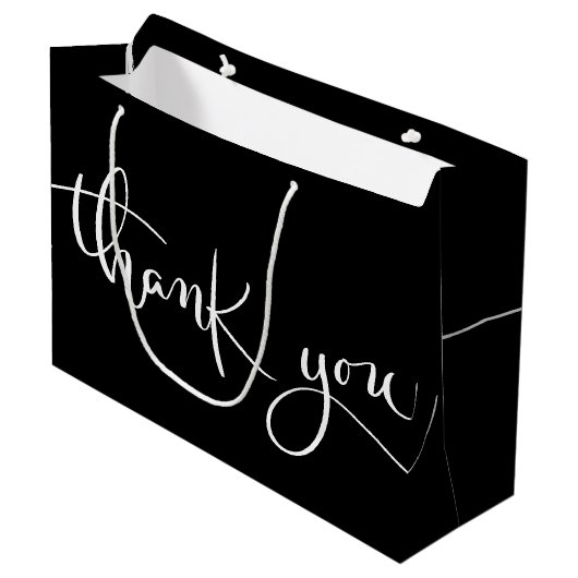 Grand Sac Cadeau Merci (Devant Angle)