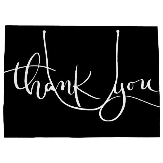 Grand Sac Cadeau Merci (Dos)