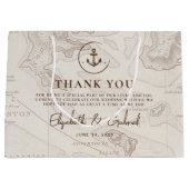 Grand Sac Cadeau Merci Mariage Boho Travel Cruise (Devant)