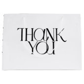 Grand Sac Cadeau Merci moderne | Code QR (Devant)