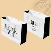 Grand Sac Cadeau Merci moderne | Code QR