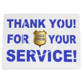 Grand Sac Cadeau Merci pour votre service (Devant)