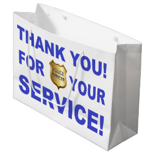 Grand Sac Cadeau Merci pour votre service
