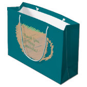 Grand Sac Cadeau Merci très compatible (Dos Angle)