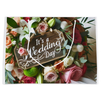 Grand Sac Cadeau Mercredi, bouquet cérémonial, par Natasha Us