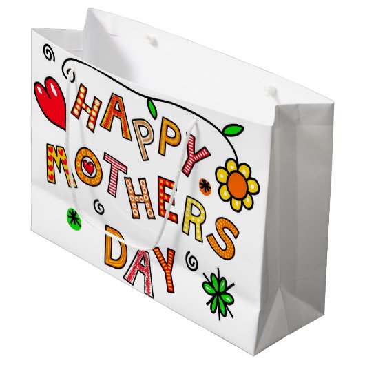 Grand sac cadeau mère (Devant Angle)