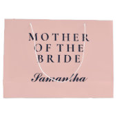 GRAND SAC CADEAU MÈRE SIMPLE DE BRIDE OXFORD BLEU ET ROSE (Dos)