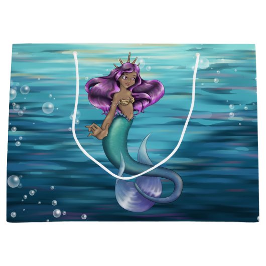 Grand Sac Cadeau Mermaid Iole (Devant)