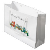 Grand Sac Cadeau Merriest Christmas! (Devant Angle)