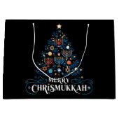 Grand Sac Cadeau Merry Chrismukkah Jewish Holiday Hanoukka (Devant)
