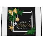 Grand Sac Cadeau Merry Christmas Frame  Large Gift Bag (Devant)