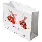 Grand Sac Cadeau Merry Christmas Red Bells decoration (Dos Angle)