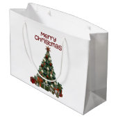 Grand Sac Cadeau Merry Christmas Tree Gift Bag (Dos Angle)