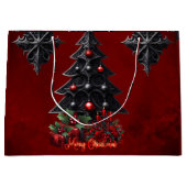 Grand Sac Cadeau merveilleux arbre gothique de noël (Devant)