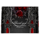 Grand Sac Cadeau Merveilleux design mariage gothique foncé (Devant)