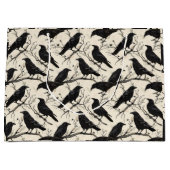 Grand Sac Cadeau Meurtre de corbeaux (Devant)