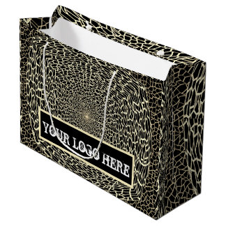 GRAND SAC CADEAU MIGNON DORÉ ET NOIR