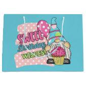 Grand Sac Cadeau mignon unisex gnome voeux d'anniversaire (Devant)