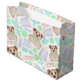 Grand Sac Cadeau Mignonne Genre Neutre Teddy Bear Bébé (Devant Angle)