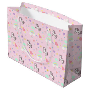 Grand Sac Cadeau mignonne licorne magique princesse fille anniversa