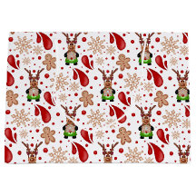 Mignons enfants rouges Noël Renne