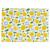 Grand Sac Cadeau Mignons et feuilles verts motif (Dos)