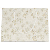 Grand Sac Cadeau Minimal Botanical Line Art Pattern (2) (Devant)