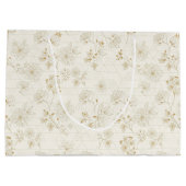 Grand Sac Cadeau Minimal Botanical Line Art Pattern (2) (Dos)
