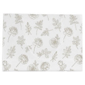 Grand Sac Cadeau Minimal Botanical Line Art Pattern (8) (Dos)