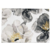 Grand Sac Cadeau Minimal Eighty & Elegant Black Gold 80th Birthday (Dos)