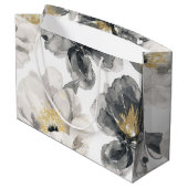 Grand Sac Cadeau Minimal Eighty & Elegant Black Gold 80th Birthday (Dos Angle)