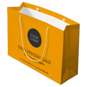 Grand Sac Cadeau Minimaliste Entreprise Marque Sans Minimum Personn